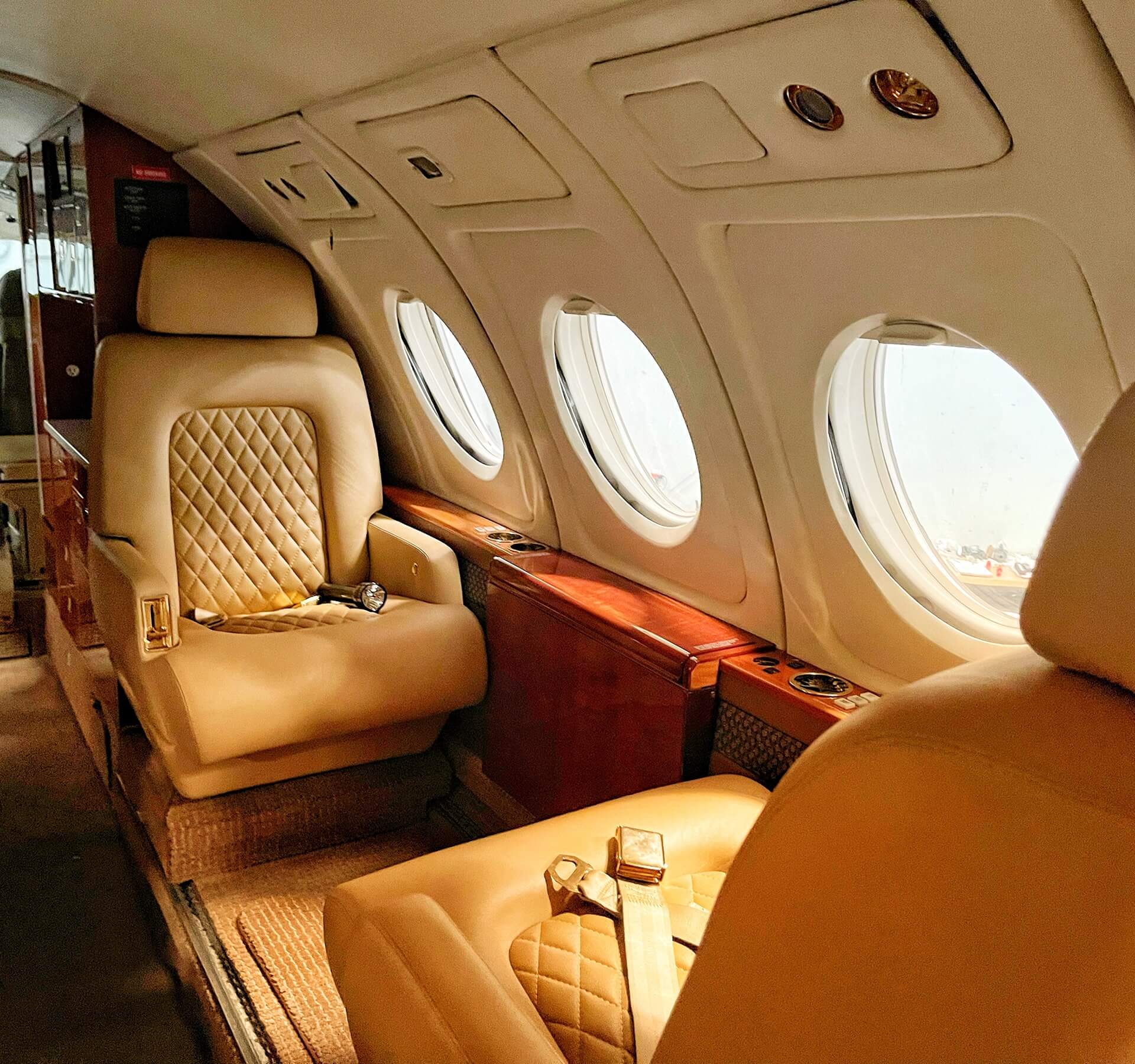 Private jets and first-class travel around the world